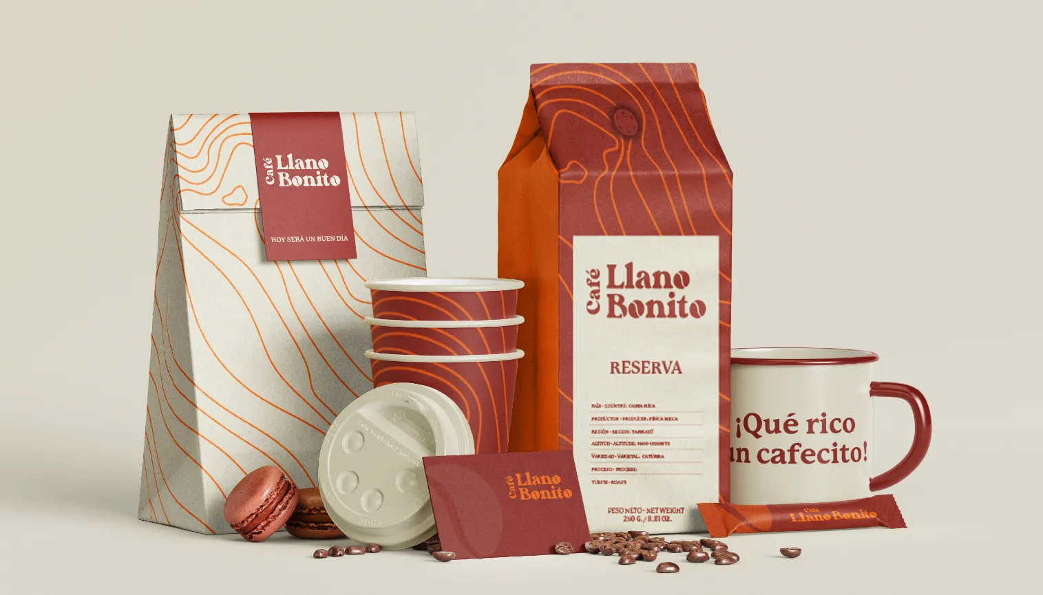 Cafe Llano Bonito identidad visual costa rica
