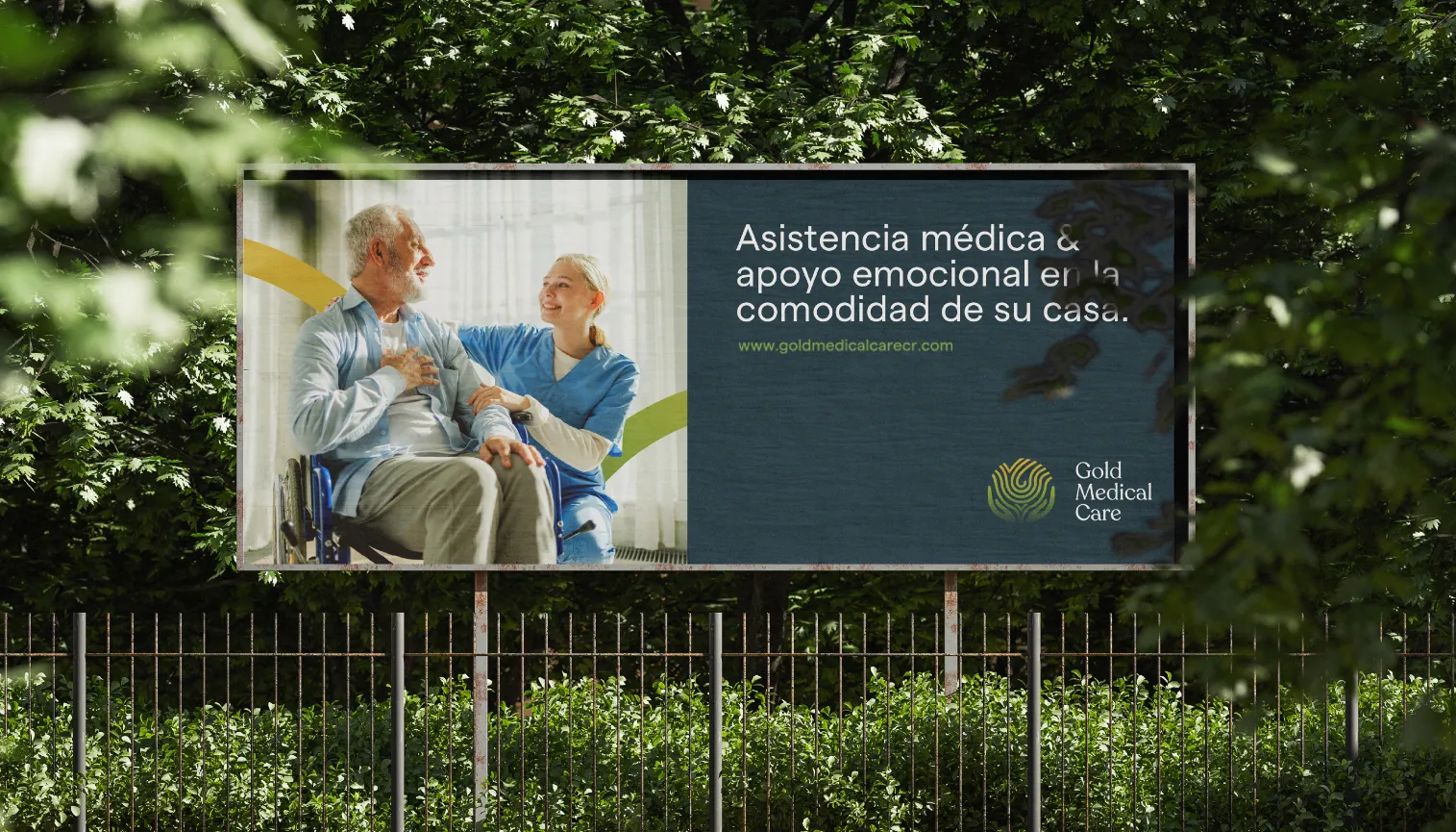 Diseño publicitario Gold Medical Care diseno publicitario costa rica