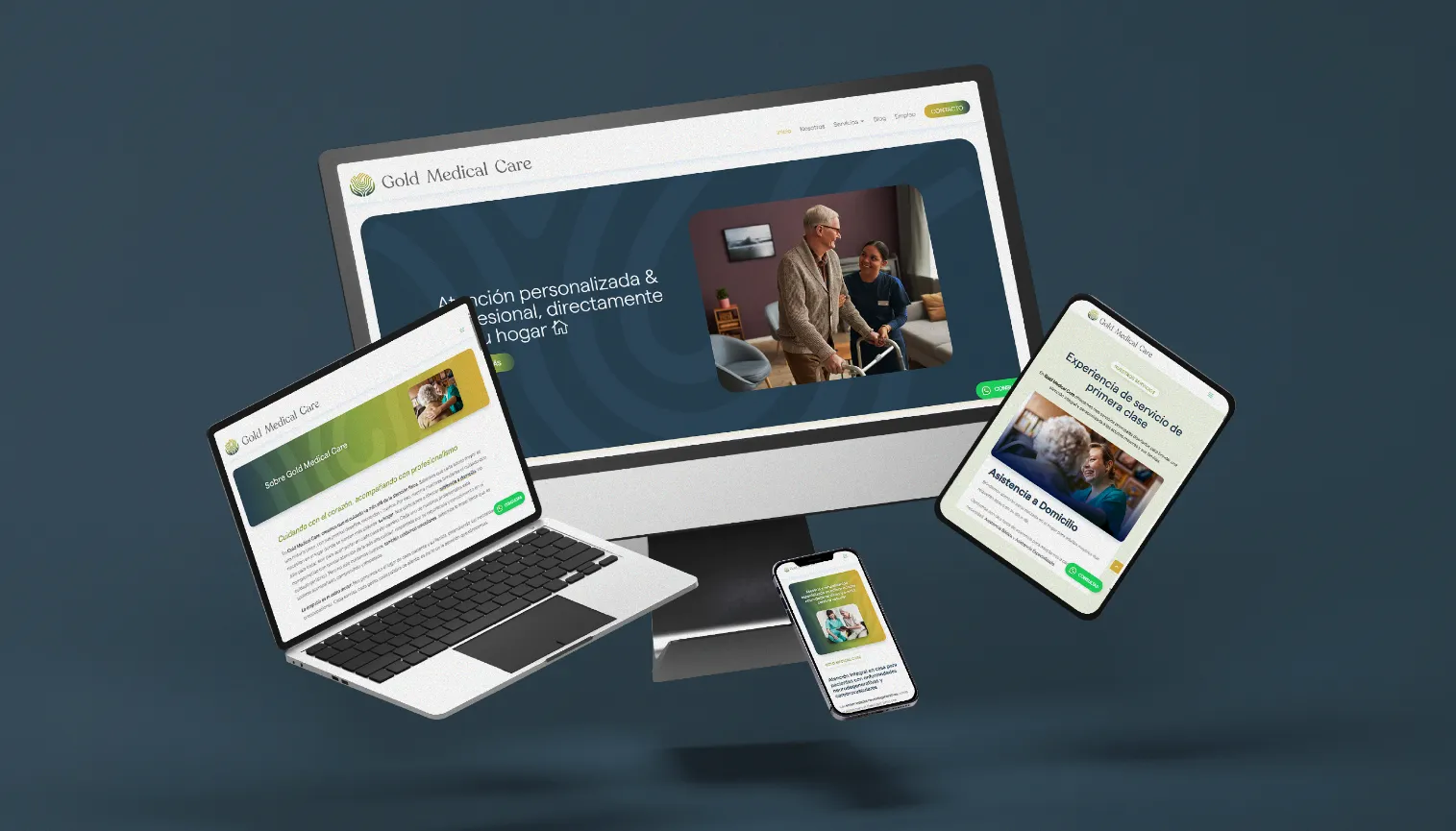Página web Gold Medical Care creacion pagina web costa rica
