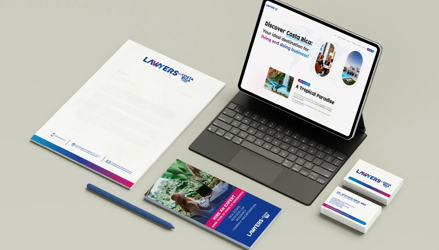Identidad visual Lawyers of Costa Rica identidad visual